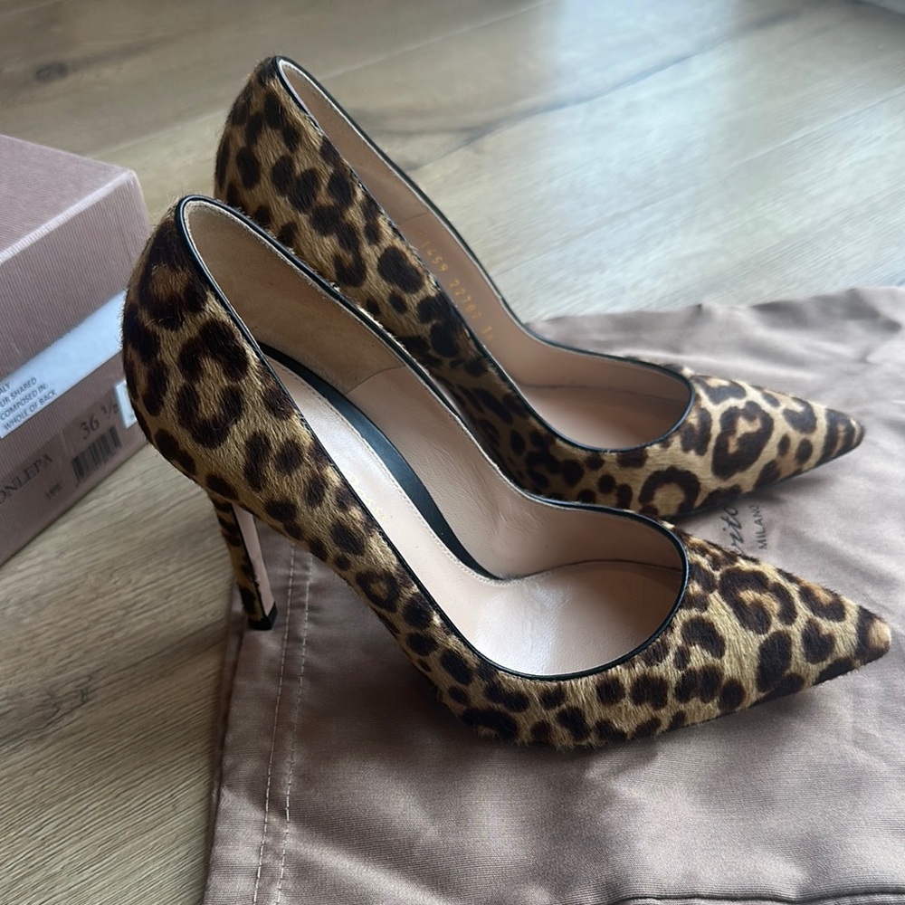 Gianvito Rossi Leopard Print Women's Heels